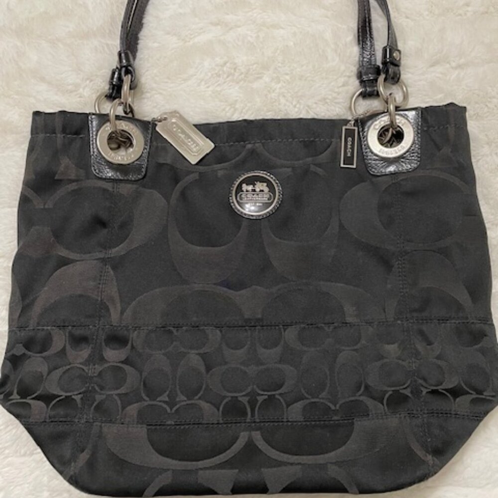 Coach Signature Sateen Print Bag